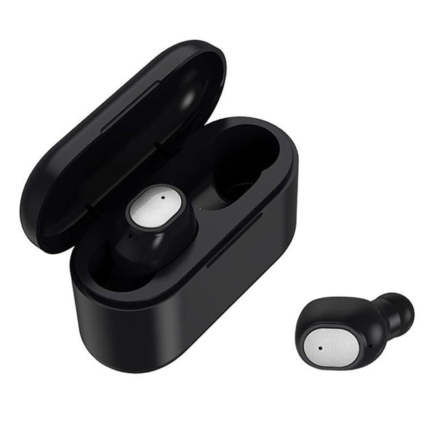 Wireless Bluetooth 5.0 Earphones Binaural Stereo Automatic Pairing Black Earbuds
