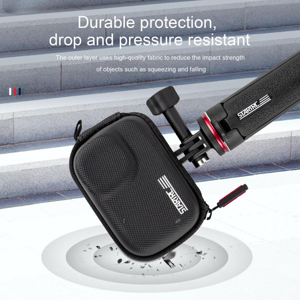 Camera Case For Dji Action 3 And 4 Pu Material Audio Video Equipment Camera Cases Bags & Covers