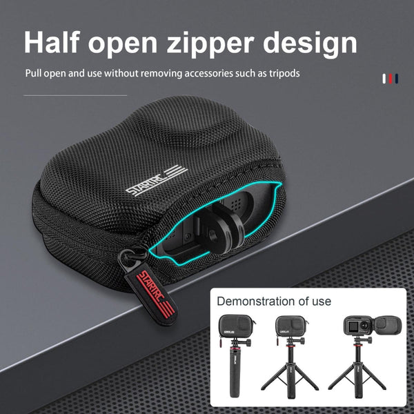 Camera Case For Dji Action 3 And 4 Pu Material Audio Video Equipment Camera Cases Bags & Covers