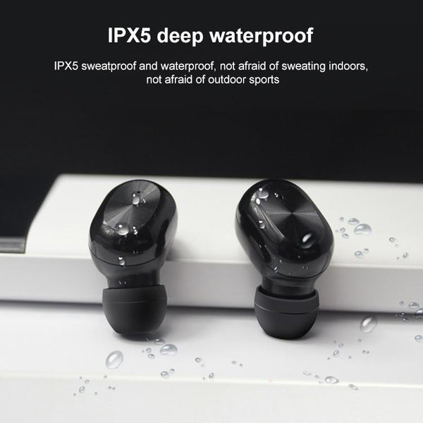 Waterproof Bluetooth 5.0 Tws Earphones With Touch Control Black Earbuds