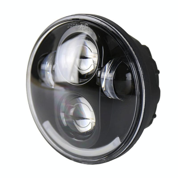 5.75 Inch Dc12v 6000K 6500K 40W Car Led Headlight For Harley Black Led Car Lights