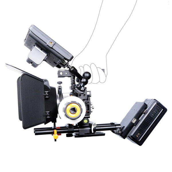 Sony A6000 A6300 A6400 A6500 Camera Cage Stabilizer Handle Black Audio Video Stabilizers