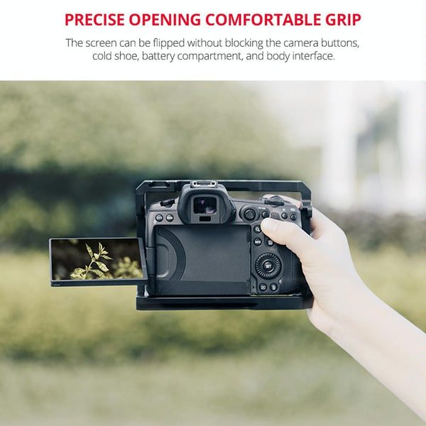 Video Camera Cage Stabilizer For Canon Eos R5 / R6 Black Stabilizers
