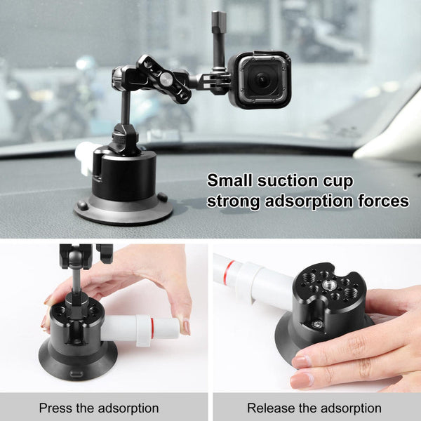 Aluminum Alloy Three Car Suction Cup Mount For Audio And Video Use Other Camera & Photo Accs