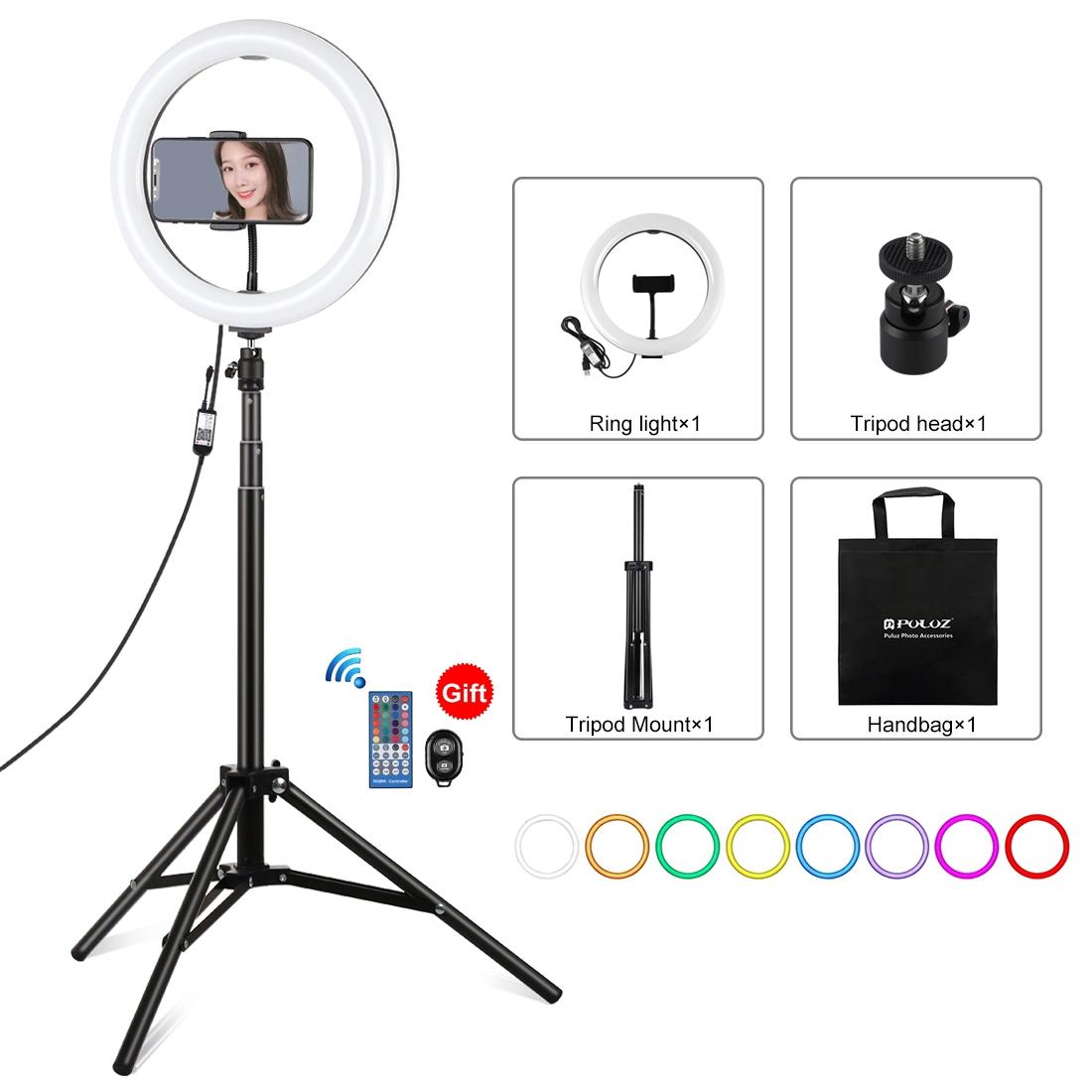 10.2 Rgbw Led Ring Light Kit With Tripod And Remote Control Other Lighting & Studio