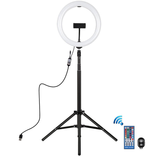 10.2 Rgbw Led Ring Light Kit With Tripod And Remote Control Other Lighting & Studio