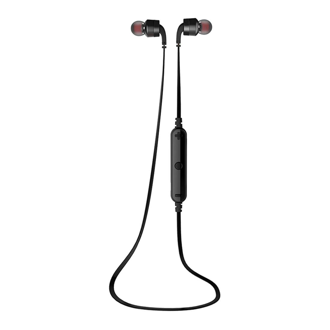 Wireless Sport Bluetooth Earphones With In Line Control Black Earbuds