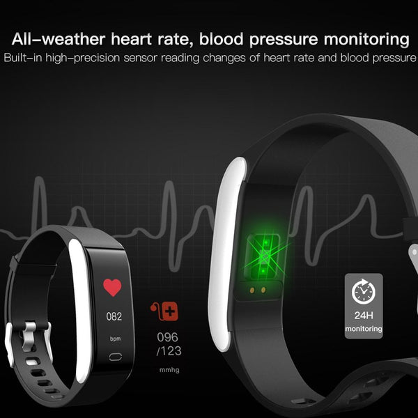 Waterproof Smart Bracelet With Call Heart Bp Sleep And Sedentary Monitoring Ip67 Black Activity Trackers