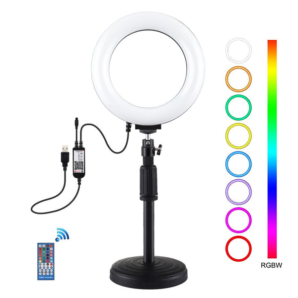 6.2 Inch Rgbw Led Ring Light With Remote Control And Tripod For Video Photography Other Lighting & Studio