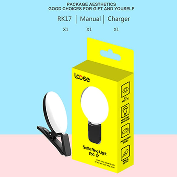 Mini Beauty Light For Smartphones 3 Brightness Levels 9 Led Warm / White Iphone Galaxy Huawei Xiaomi Lg Htc_Black Selfie Lights