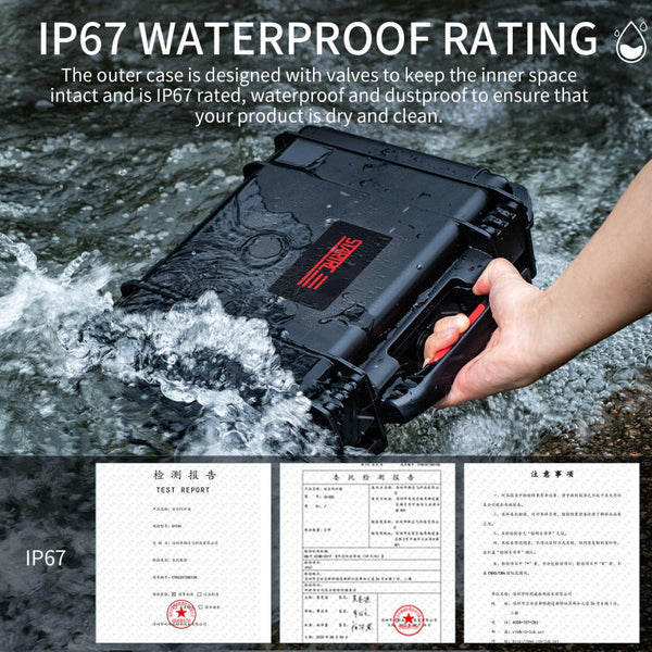 Waterproof Dual Layer Storage Box For Insta360 X4 Startrc Black Audio Video Camera Cases Bags & Covers