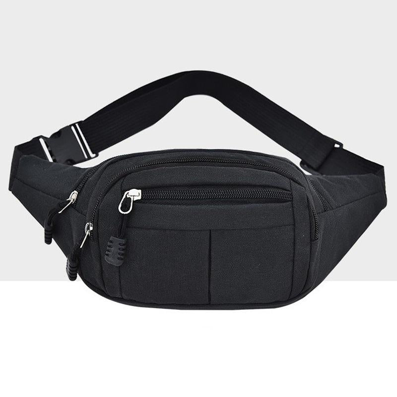 Waterproof Multi Function Chest Bag With Pockets Black Bags