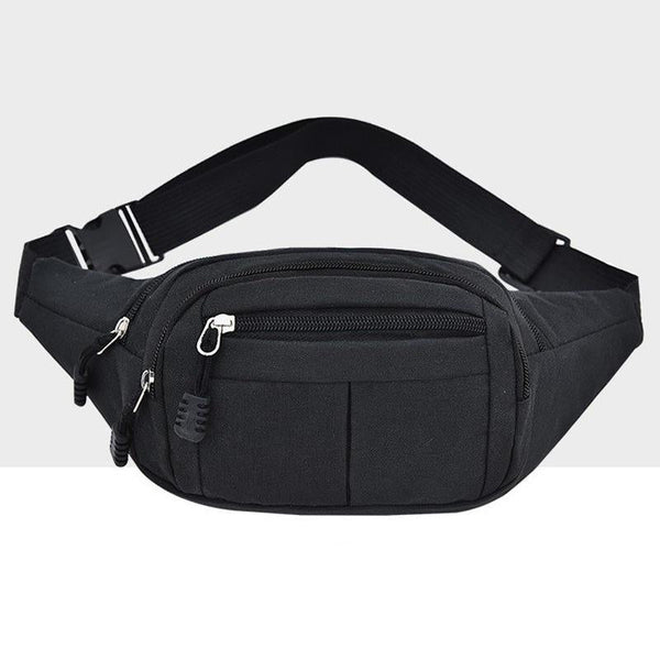 Waterproof Multi Function Chest Bag With Pockets Black Bags