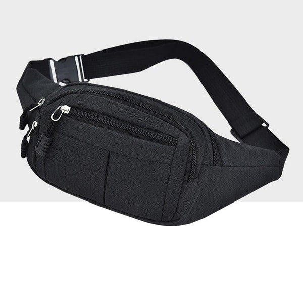 Waterproof Multi Function Chest Bag With Pockets Black Bags