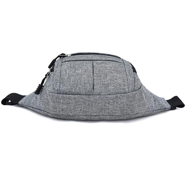 Waterproof Multi Function Chest Bag With Pockets Black Bags