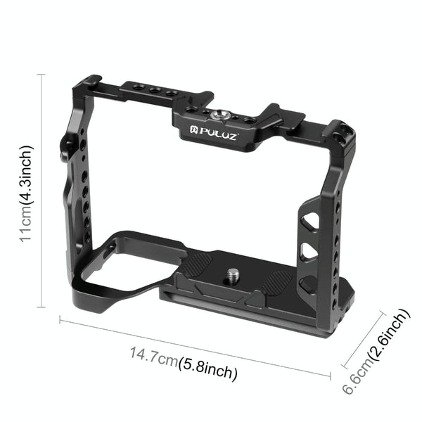 Sony A7 Camera Cage Stabilizer Rig Metal Black For Audio And Video Equipment Stabilizers