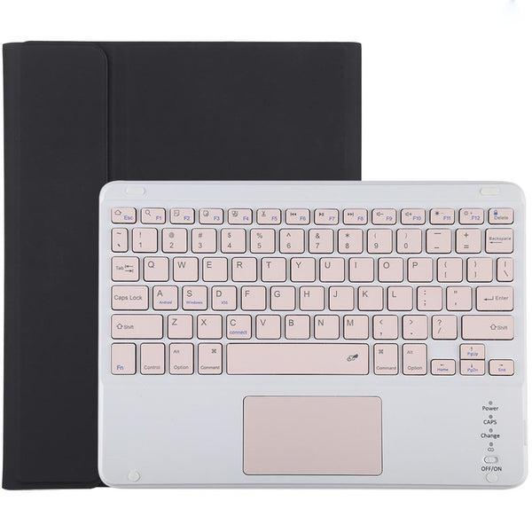 Bluetooth Keyboard & Tablet Case For Ipad 10.2 / Air 2019 Detachable Touch Pad Pen Slot Holder Pink Leather Black Keyboards