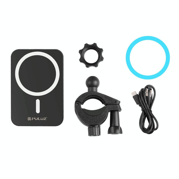 15W Magnetic Wireless Charger With Vlogging Phone Clamp Black Chargers & Cradles