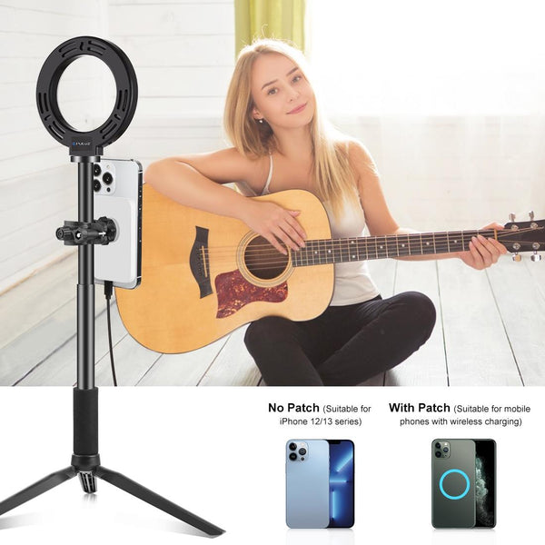 15W Magnetic Wireless Charger With Vlogging Phone Clamp Black Chargers & Cradles