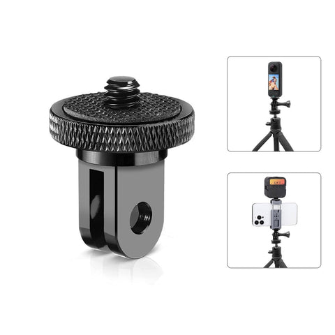 Metal Tripod Mount For Action Cameras With 1/4 Inch Screw Audio And Video Tripods & Monopods
