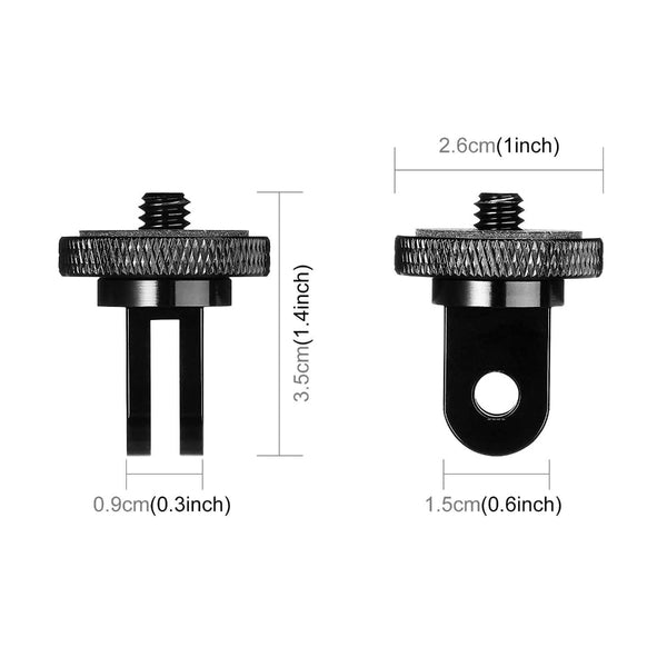 Metal Tripod Mount For Action Cameras With 1/4 Inch Screw Audio And Video Tripods & Monopods