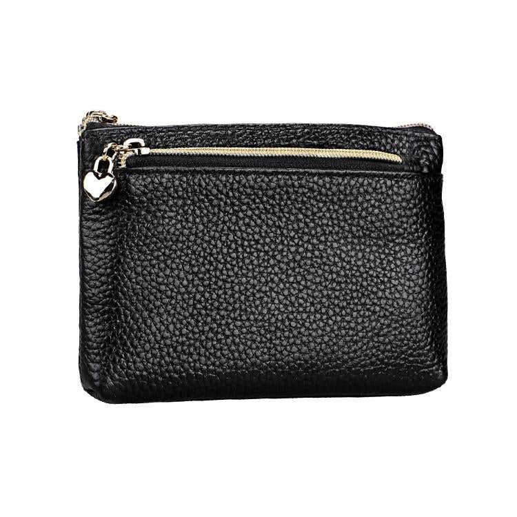 Spacious Litchi Texture Rfid Hand Wallet Black Fashion Accessory Travel Wallets