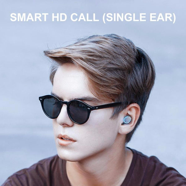 Intelligent Noise Cancelling Bluetooth Earphones With Touch Control And Charging Box Black Earbuds