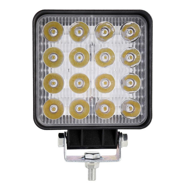 48W 4000Lm 16 Led White Light Condenser Engineering Lamp / Waterproof Ip67 Suvs Dc 10 30V Black Light Bulbs