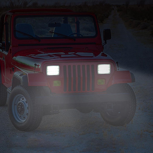 48W 4000Lm 16 Led White Light Condenser Engineering Lamp / Waterproof Ip67 Suvs Dc 10 30V Black Light Bulbs