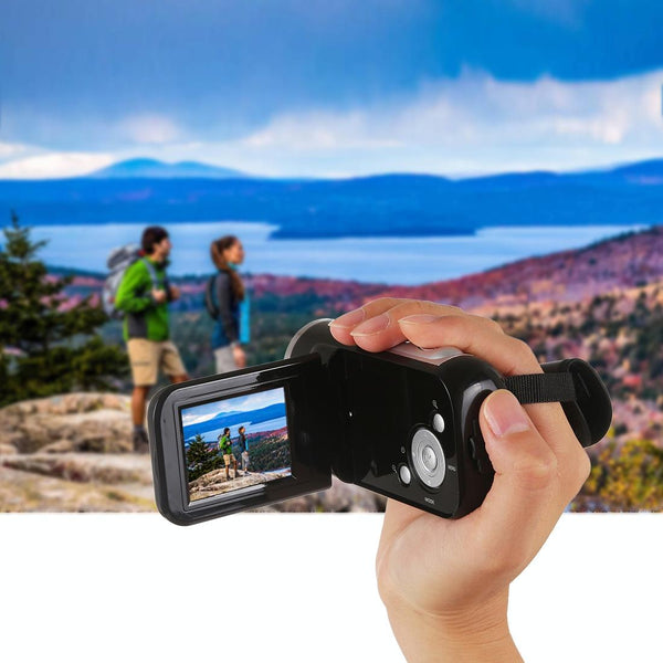 16 Megapixel Digital Video Camera With 2 Inch Lcd Screen And 16X Zoom Black Digital Cameras