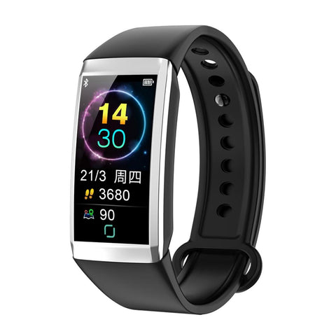 Waterproof Smart Bracelet With Call Reminder And Health Monitoring Black Activity Trackers