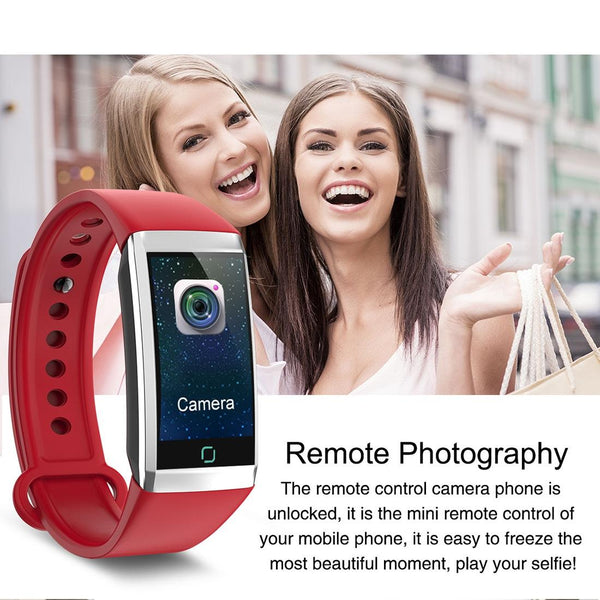 Waterproof Smart Bracelet With Call Reminder And Health Monitoring Black Activity Trackers