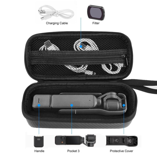 Eva Storage Bag For Dji Osmo Pocket 3 Mini Body Black Bags Skins & Travel Cases