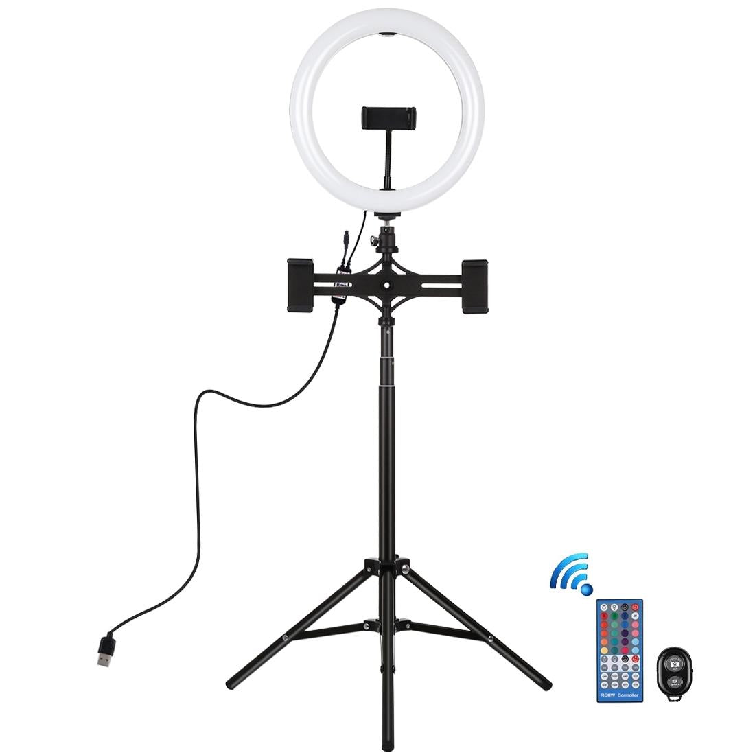 10.2 Inch Rgbw Led Ring Light Kit With Tripod And Phone Mount For Audio Video Use Other Lighting & Studio
