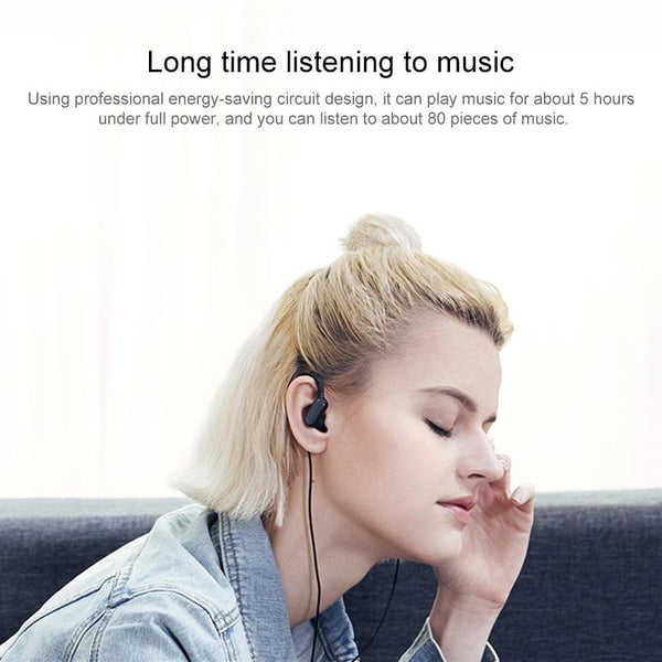Bth Y9 Ultra Light Ear Hook Wireless V4.1 Bluetooth Earphones With Mic Black Earbuds