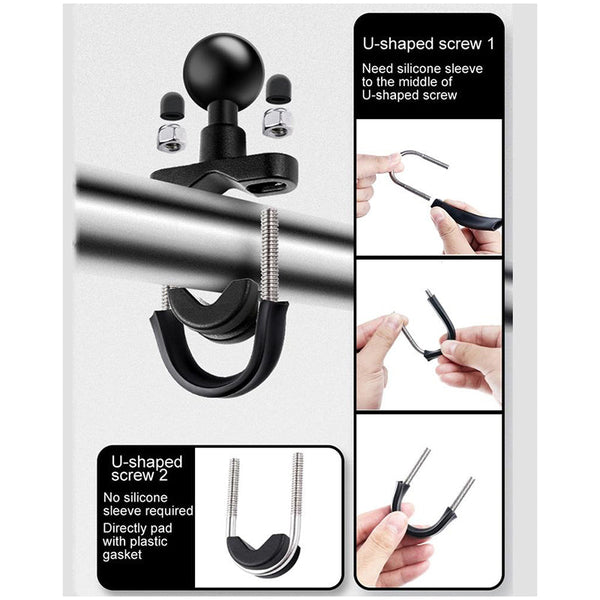 25 Millimetre Ball Head Motorcycle Rearview Mirror Mount Holder For Action Cameras Bike Camera Holders Mounts