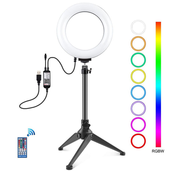6.2 Rgbw Led Ring Light With Tripod And Remote Control Other Lighting & Studio