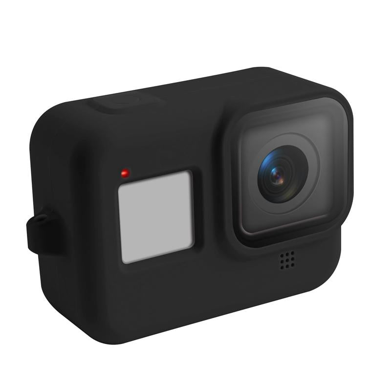 Gopro Hero8 Silicone Case With Wrist Strap Protective Cover Camera Cases Bags & Covers