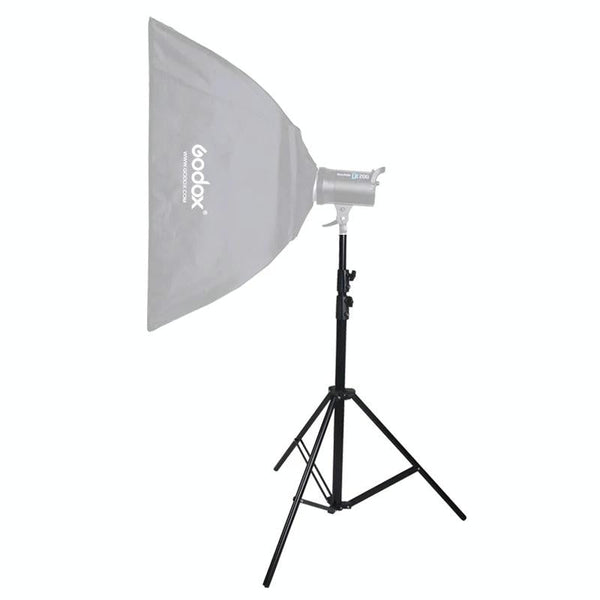 Aluminum Light Stand For Studio Flash Photography Equipment Height 1.9 Metres Black Light Stands & Booms