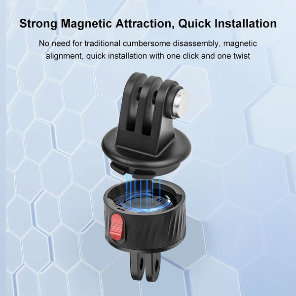 Magnetic Base Action Camera Adapter For Gopro And Cameras Cables & Adapters