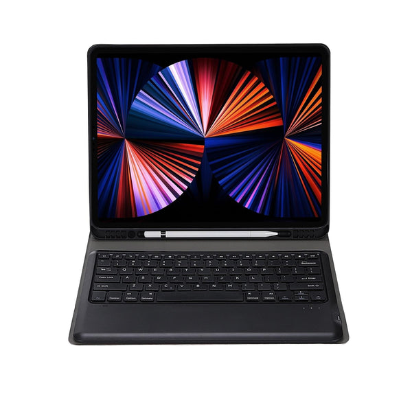 Parallel Deals Ultra Thin Detachable Bluetooth Keyboard Leather Case For Ipad Pro 12.9 2018 With Pen Slot Black Laptop Cases & Bags