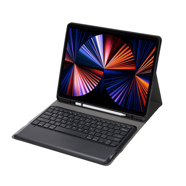 Parallel Deals Ultra Thin Detachable Bluetooth Keyboard Leather Case For Ipad Pro 12.9 2018 With Pen Slot Black Laptop Cases & Bags