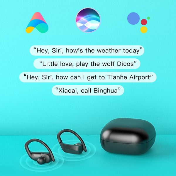 258 Wireless Ear Mounted Bluetooth Earphone With Charging Box And Digital Display Black Earbuds