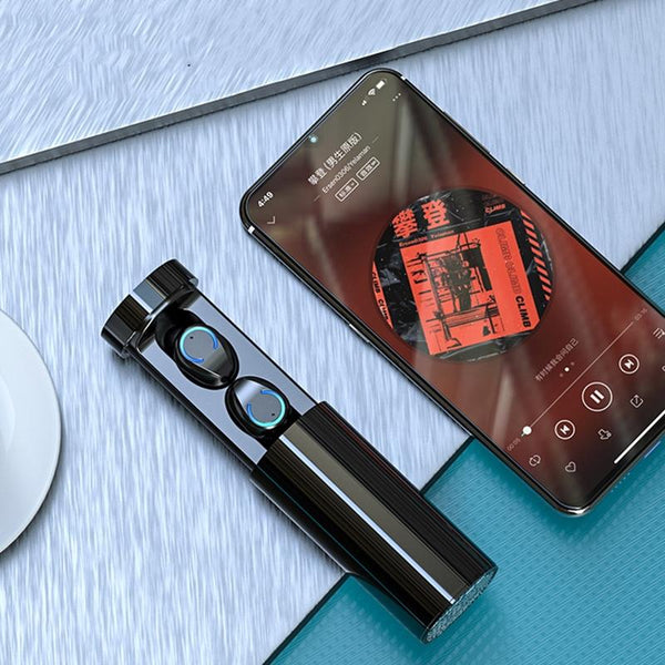 Touch Bluetooth Earphones With Noise Cancelling And Pull Out Charging Box Earbuds