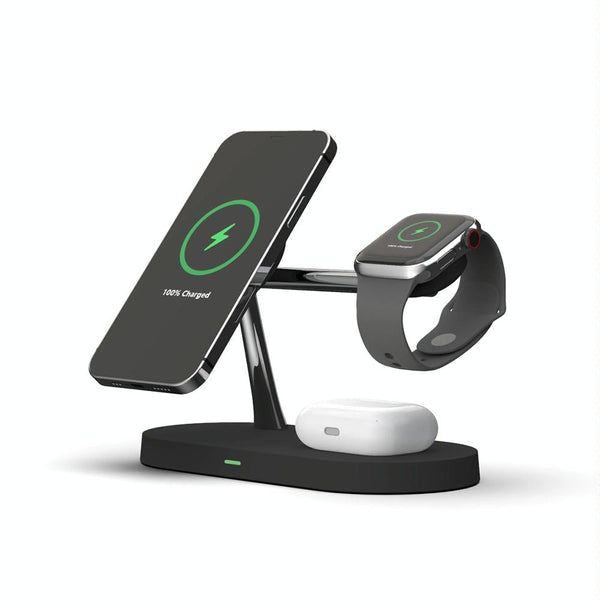 15W In Magnetic Wireless Charger For Iphone 12 & Apple Watch Airpods Black Chargers & Cradles