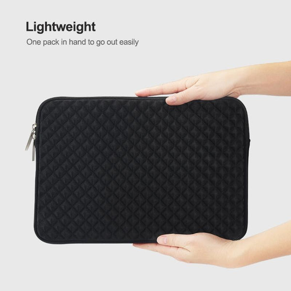 12 13 Inch Diamond Texture Laptop Liner Bag Black Lb0146b Laptop Cases & Bags