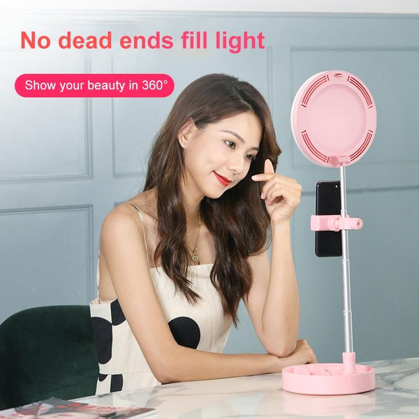 Multi Function Live Broadcast Ring Light With Phone Holder G6 Black Other Lighting & Studio