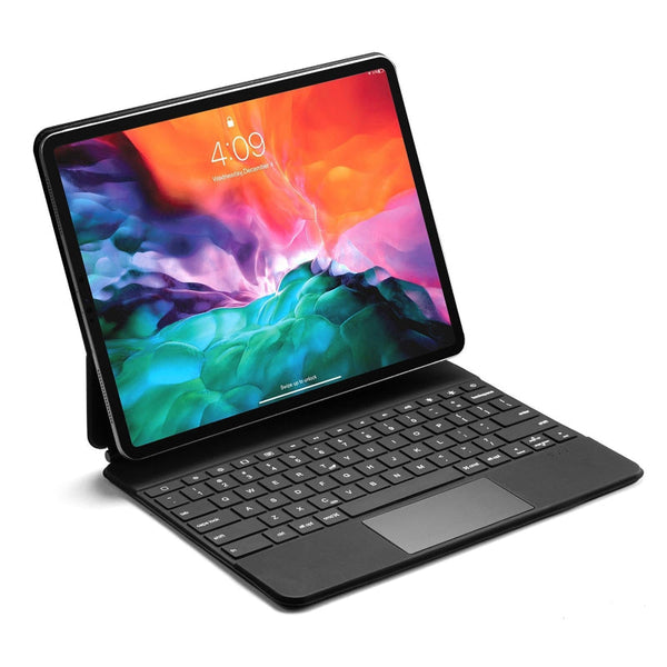 Parallel Deals Ultra Thin Detachable Bluetooth Keyboard Tablet Case For Ipad Pro 12.9 With Touchpad & Backlight Black Laptop Cases & Bags