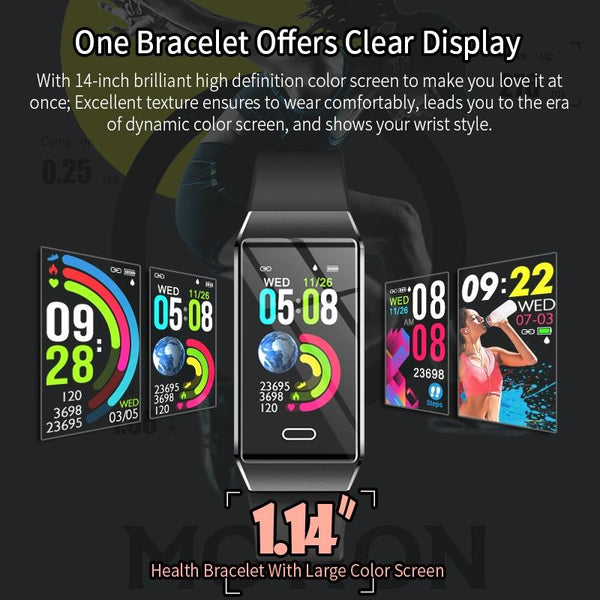 Waterproof Smart Bracelet With Tft Screen 6 Inches Black Smart Watches