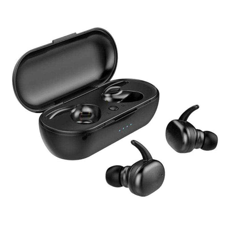 Waterproof Touch Wireless Bluetooth Earphones Charging Box Black Earbuds